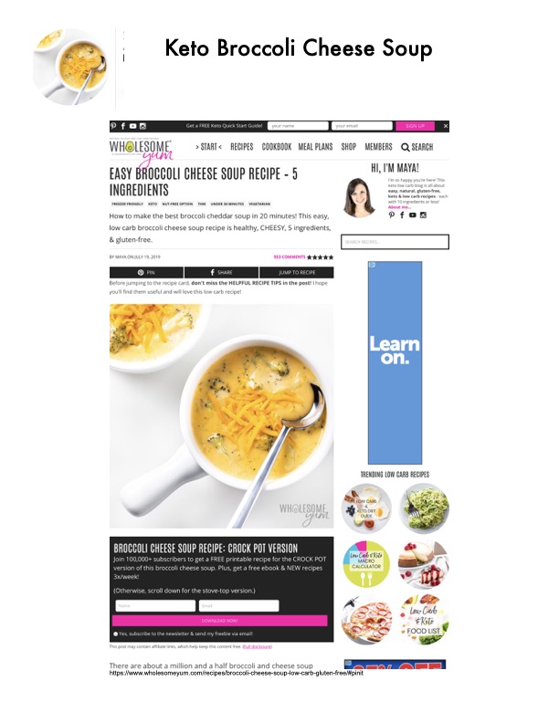 Original recipe page 17