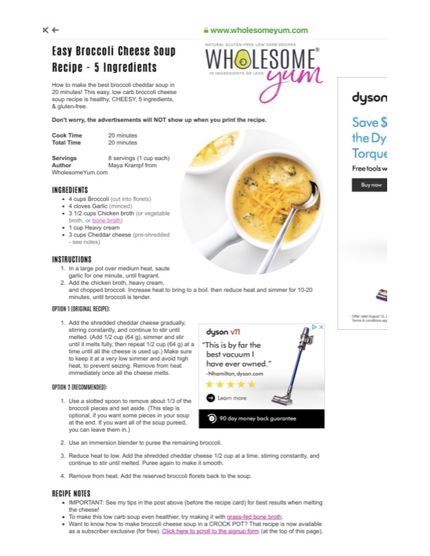 Original recipe page 21