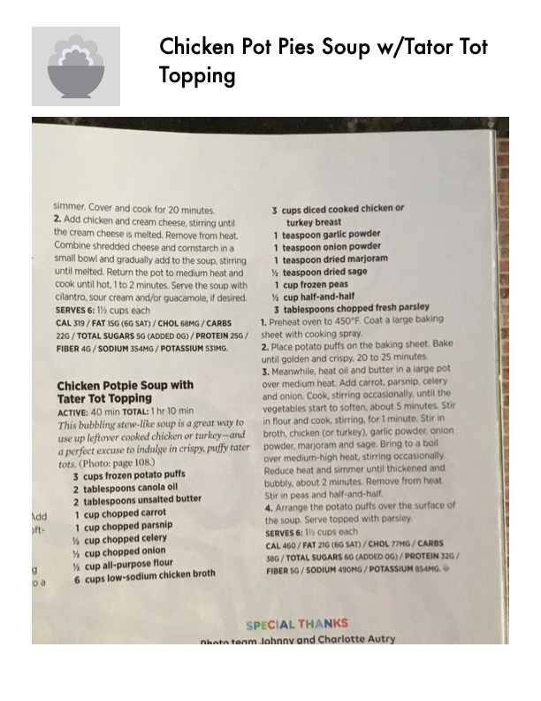 Original recipe page 72