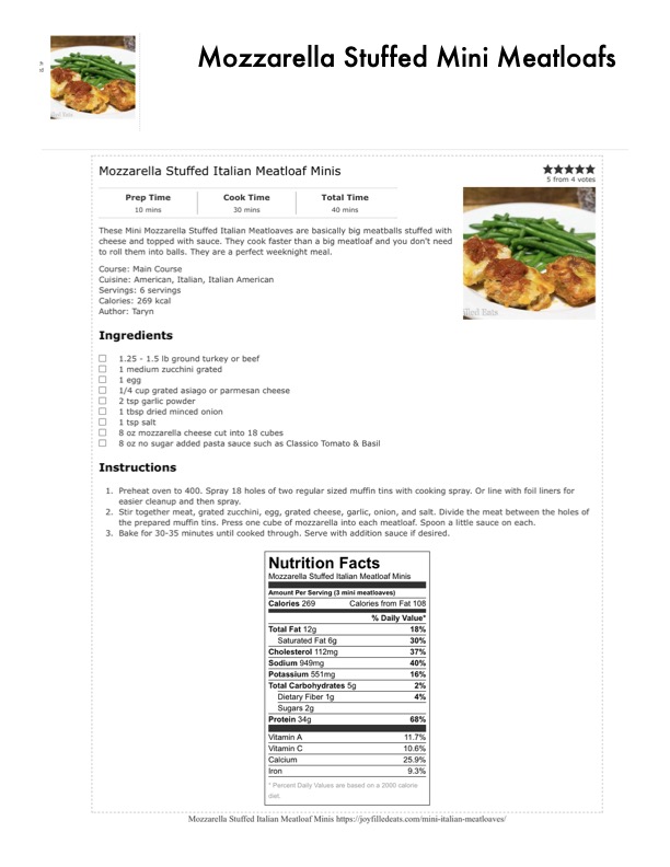 Original recipe page 86