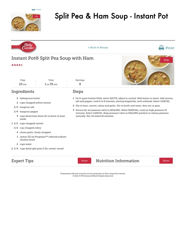 Original recipe page 172