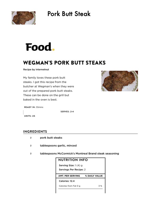 Original recipe page 173