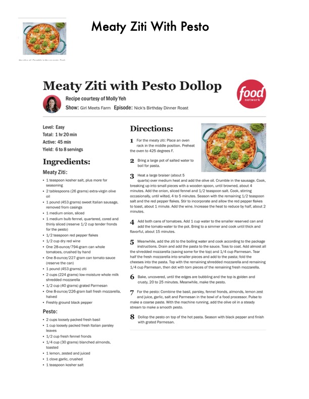 Original recipe page 284